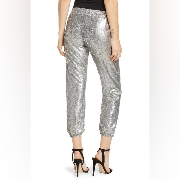 NWOT David Lerner Sequin Jogger Pants - Picture 2 of 4